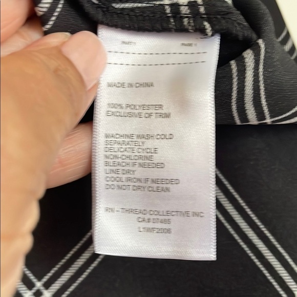 Laundry by Shelli Segal Windowpane Check Blouse sz S - Picture 5 of 9